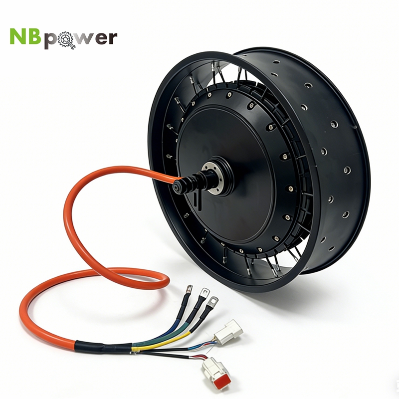 Qs Motor 273 8000W Hub Motor - NBpower/QS 273 40H 48-96v, 72V 8000W,
